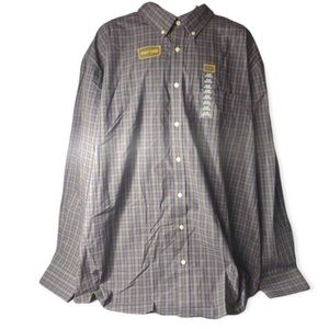 Foundry Big & Tall 3XLT Mens Shirt LS Green Blue Red Plaid Button Down